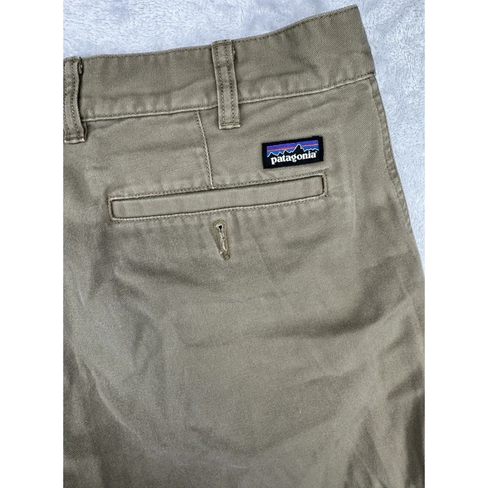 Patagonia Organic Cotton Work Wear Khaki Chino Pants Men's 36x29 (Short) READ‎